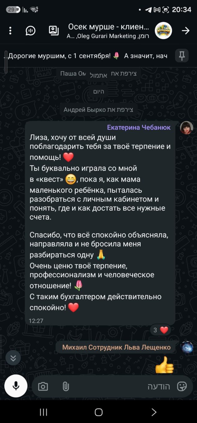 Бухгалтер в Израиле отзывы